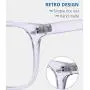 Blue Light Blocking Glasses,Square Nerd Eyeglasses Frame Anti Blue Ray Computer Game Glasses Anti Eyestrain & UV(5Pcs)