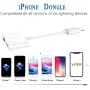 3.5 mm Headphone Adapter Jack for iPhone 11/11 Pro/XR/XS/Max/X/iPhone 8/iPhone 7 Support Charging Adapter + Wire Control Support Audio Cable Aux Cord Dongle Earphone Accessory All iOS System