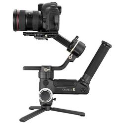 Zhiyun Crane 3S E 3-Axis Handheld Gimbal Stabilizer for DSLR, Mirrorless Cameras and and Camcorder, Max 6.5kg Payload, Extendable Roll Axis, 12 Hours or Longer Continuous Uptime, DC-in (E Package)