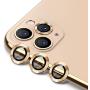 Buluby for iPhone 11 Pro Max/11 Pro Camera Lens Protector,Premium Tempered Glass Aluminum Alloy Lens Screen Cover Film (Gold)