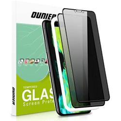 [2-Pack] OUNIER for iPhone 11 Pro Max/iPhone Xs Max 28°True Privacy Screen Protector,[Easy Frame] [Full Coverage] Anti-Spy Tempered Glass Screen Protector Compatible with Apple iPhone Xs Max [6.5"]