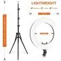 Emart 18 inch LED Ring Light with Tripod Stand, 65W Adjustable Color Temperature 3200 k to 5500 k Makeup Ringlights with Phone Holder, Carrying Bag, Soft Tube, Bluetooth for Camera, YouTube