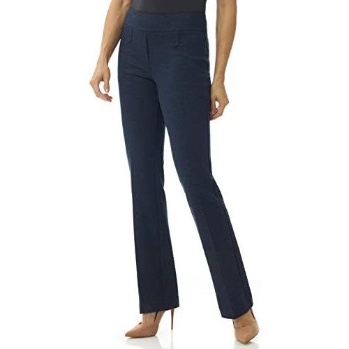 Rekucci Womens Secret Figure Pull-On Knit Bootcut Pant w/Tummy Control