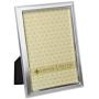 Lawrence Frames Brushed Silver Plated 5 by 7 Metal Picture Frame