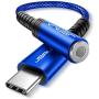 USB Type C to 3.5mm Female Headphone Jack Adapter, JSAUX USB C to Aux Audio Dongle Cable Cord Compatible with Pixel 4 3 2 XL, Samsung Galaxy S20 Ultra Z Flip S20+ Note 10 S10 S9 Plus, iPad Pro(Blue)