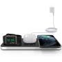 Yestan Wireless Charging Station Wireless Charger Dock Compatible with Apple Watch 5 4 3 2 1, AirPods Pro Airpods and iPhone SE 11 11 pro 11 Pro Max Xs X Max XR X 8 8Plus Samsung, DC Adapter Included