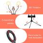 Selfie Ring Light with Tripod Stand & Cell Phone Holder 5" Double Desk Ring Light for Makeup/YouTube Video/Photography with 3 Modes and 5 Brightness