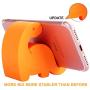Plinrise Animal Desk Phone Stand, Update Dinosaur Silicone Office Phone Holder, Creative Phone Tablet Stand Mounts, Size:1.3" X 3.0" X 2.7" (Orange)