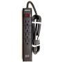 ZEKAI US Socket,Power Strip,4 Outlet,2.4A 2-Port USB Ports,5.9-Ft 14AWG 3C Long Extension Cord,Overcurrent Protection, Overload Protection.