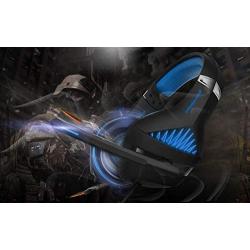 Pro Gaming Headset for PC PS4 Xbox One Surround Sound Over-Ear Headphones with Mic LED Light Bass Surround Soft Memory Earmuffs for Computer Laptop Switch Games Kid’s Boy’s Teen’s Gifts