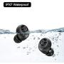TRANYA T10 Bluetooth 5.0 Wireless Earbuds with Wireless Charging Case IPX7 Waterproof TWS Stereo Headphones in Ear 12mm Driver Built in Mic aptX Headset Premium Sound with Deep Bass for Sport Black