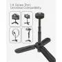 Phone Tripod, BlitzWolf Mini Cell Phone Tripod Stand Extendable Tabletop Desktop Tripod for iPhone 11 Pro 11 XS Max XR X 8 7 Camera Samsung Android Smartphone Webcam, 360° Rotation Tripod Phone Mount