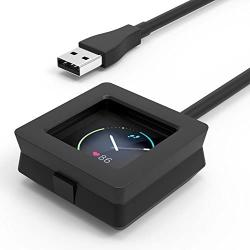 MoKo Fitbit Blaze Charger, Replacement Charger Charging Cradle Dock Adapter, USB Charging Cable, for Fitbit Blaze Fitness Smartwatch, Black