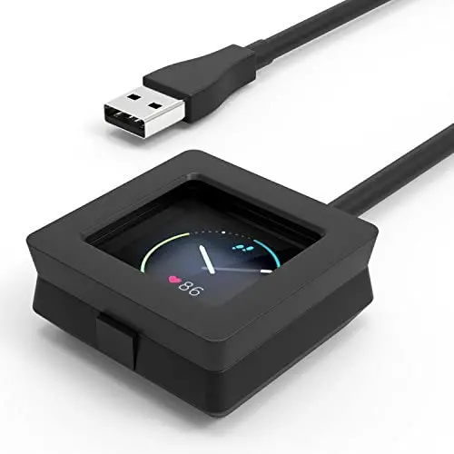 MoKo Fitbit Blaze Charger, Replacement Charger Charging Cradle Dock Adapter, USB Charging Cable, for Fitbit Blaze Fitness Smartwatch, Black MoKo Fitbit Blaze Charger, Replacement Charger Charging Cradle Dock Adapter, USB Charging Cable, for Fitbit Blaze Fitness Smartwatch, Black