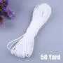 1/8 Inch Elastic Cord Earloop,Handmade DIY Sewing Ear Tie Rope,White Soft Stretchy Band, (3mm) 1/8 Inch Elastic Cord Earloop,Handmade DIY Sewing Ear Tie Rope,White Soft Stretchy Band, (3mm)