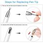 Mixoo Stylus Pen for iPad Pencil - High Sensitivity Disc & Fiber Tip 2 in 1 Universal Stylus with Magnetic Cap for iPad, iPhone, Android, Microsoft Tablets and Other Capacitive Touch Screens