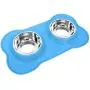UPSKY Dog Cat Bowls Stainless Steel Double Dog Food and Water Bowls with No-Spill No-Skid Silicone Mat, Pet Feeder Bowls Small Puppy Bowl for Small Dogs Cats UPSKY Dog Cat Bowls Stainless Steel Double Dog Food and Water Bowls with No-Spill No-Skid Silicone Mat, Pet Feeder Bowls Small Puppy Bowl for Small Dogs Cats