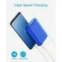 Anker PowerCore 10000 Portable Charger, One of The Smallest and Lightest 10000mAh External Battery, Ultra-Compact High-Speed-Charging-Technology Power Bank for iPhone, Samsung Galaxy and More (Blue)