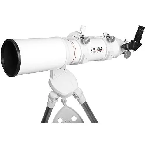 Explore Scientific FL-AR102600TN Firstlight Tube Refractor Telescope with TWI Nano, 102mm, White