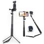 Smatree Telescoping Selfie Stick with Tripod Stand Compatible for DJI Osmo Pocket/GoPro Hero 8/7/6/5/SJCAM/AKASO/Xiaomi Yi and Cell Phone