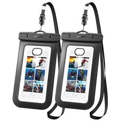 UGREEN Universal Waterproof Case 2 Pack Cell Phone Pouch Dry Bag Compatible for iPhone 11 Pro Max, iPhone SE 2020, iPhone X XR XS 8 Plus 7 6S 6 5, Samsung Galaxy S20 S10 S9 S8 Plus Note 8 S7 Edge S6