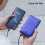 Power Bank RAVPower 16750mAh Portable Charger Ultra-Compact External Battery Pack with 4.5A Max Output Phone Charger Dual USB Ports & Flashlight for iPhone 11 Pro SE Samsung Galaxy S20 Note10 (Blue)
