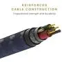 Native Union Night Cable - 10ft Ultra-Strong Reinforced [Apple MFi Certified] Durable Lightning to USB Charging Cable with Weighted Knot for iPhone/iPad (Marine)