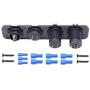 Dual USB Socket Charger 2.1A Switch Panel for Car Boat Marine RV Truck Camper Vehicles GPS Mobiles (Blue)