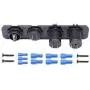Dual USB Socket Charger 2.1A Switch Panel for Car Boat Marine RV Truck Camper Vehicles GPS Mobiles (Blue)