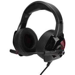 Tosuny Gaming Headset, ABS Gaming Headset Lighting Headphone with Microphone, Gaming Headset Over Ear Headphone with Soft Breathable Earmuffs for Mobile Phone Computer(Black)