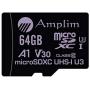 2-Pack 64GB Micro SD Card Plus Adapter. Amplim 2X 64 GB MicroSD SDXC Card 100MB/s V30 A1 U3 C10 UHS-I 4K Video MicroSDXC Memory Card for Cell Phone Nintendo GoPro Camera Galaxy LG Moto DJI Drone Fire