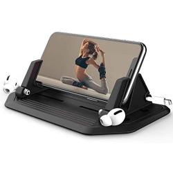 Silicone Car Phone Dashboard Car Pad Mat, Vehicle GPS Mount Universal Fit All Smartphones, Anti-Slip Desk Phone Holder Stand