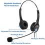 Callez 2.5mm Cordless Phone Headset Dual, Telephone Hands-Free Headset With N/C Mic For DECT AT&T ML17929 Panasonic KX-TCA430 KX-TS880 KX-T7630 KX-T7633 Cisco Vtech RCA Call Center Home Office(C402D1)