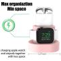 Moretek Charger Stand for Apple Watch 38mm 42mm 40mm 44mm iWatch Series 1 2 3 4 5 Apple Watch Charging Stand Holder, AirPods Accessory Charger Dock (Pink)