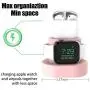 Moretek Charger Stand for Apple Watch 38mm 42mm 40mm 44mm iWatch Series 1 2 3 4 5 Apple Watch Charging Stand Holder, AirPods Accessory Charger Dock (Pink)