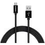 Duracell Hi-Performance 6 Ft Fast Charging Data Sync & Charge Nylon Braided Fabric Micro USB Cable for Android, Samsung, HTC, Nokia, Sony and More - Black Duracell Hi-Performance 6 Ft Fast Charging Data Sync & Charge Nylon Braided Fabric Micro USB Cable for Android, Samsung, HTC, Nokia, Sony and More - Black