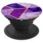 Purple Violet Chic Geometric Design PopSockets Grip and Stand for Phones and Tablets