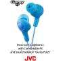 JVC HAFX5A Gumy Plus Inner Ear Headphones (Blue)