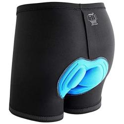 Sportneer Padded Cycling Underwear Mens 3D Padding Bike Bicycle Shorts with Anti-Slip Leg Grips