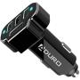 Aduro 4 Port Car Charger Adapter, 12V Fast Car Charger USB Adapter Power Station 5.2A/26W Output (Black)