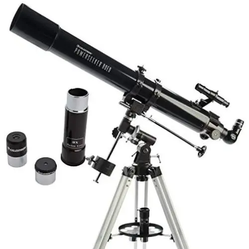 Celestron - PowerSeeker 80EQ Telescope - Manual German Equatorial Telescope for Beginners - Compact and Portable - BONUS Astronomy Software Package - 80mm Aperture Celestron - PowerSeeker 80EQ Telescope - Manual German Equatorial Telescope for Beginners - Compact and Portable - BONUS Astronomy Software Package - 80mm Aperture