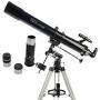 Celestron - PowerSeeker 80EQ Telescope - Manual German Equatorial Telescope for Beginners - Compact and Portable - BONUS Astronomy Software Package - 80mm Aperture