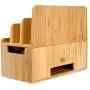 MobileVision Bamboo Charging Station & Compatible Apple Watch Adapter Combo Multi Device Organizer for Apple Watch, Smartphones, Tablets, Laptops, and More MobileVision Bamboo Charging Station & Compatible Apple Watch Adapter Combo Multi Device Organizer for Apple Watch, Smartphones, Tablets, Laptops, and More