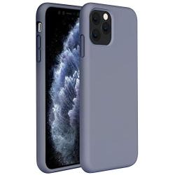 Miracase Liquid Silicone Case Compatible with iPhone 11 Pro 5.8 inch(2019), Gel Rubber Full Body Protection Shockproof Cover Case Drop Protection Case (Lavender Gray)