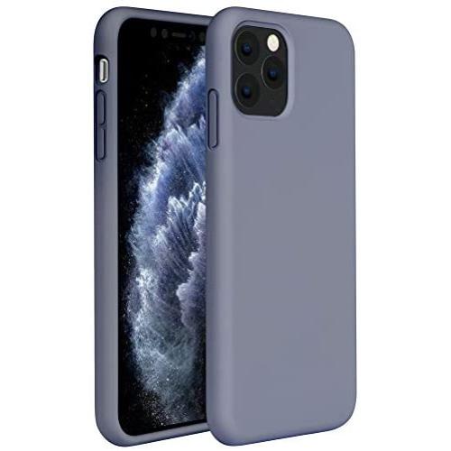 Miracase Liquid Silicone Case Compatible with iPhone 11 Pro Max 6.5 inch(2019), Gel Rubber Full Body Protection Shockproof Cover Case Drop Protection Case (Lavender Gray)
