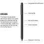 Adonit Dash 3 (Black) - Capacitive Fine Point Stylus Pencil for for Drawing and Handwriting Compatible with Apple iPad, iPad Pro, Air, Mini, iPhone and Android Touchscreen Cellphones, Tablets