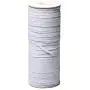 Top Hunter White 120-Yards Length 1/8" Width Braided Elastic Cord/Elastic Band/Elastic Rope/Bungee/White Heavy Stretch Knit Elastic Spool (White)
