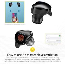 Aenloud Bluetooth 5.0 in Ear Wireless Earbuds 6000mAh Charging case 3D Stereo Sound Wireless Headphones IPX6 Waterproof with Wing Tips and Mic Noise Reduction Touch Control for Smart Phone