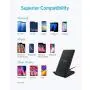 Anker Wireless Charger, PowerPort Wireless 5 Stand, Qi-Certified, Compatible iPhone 11, 11 Pro, 11 Pro Max, XR, XS Max, XS, X, 8, 8 Plus, Samsung Galaxy S20 S10 S9 S8, Note 10 Note 9 (No AC Adapter)