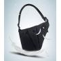 Fashion Left/Right Hand Shoulder Crossbody Bag, Sling Backpack,Multifunction Crossbody Bag for Outdoor Cycling Hiking Travel (Black, Right Hand)